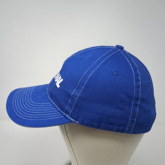 Fastenal Strapback Baseball Cap Blue One Size Adjustable Embroidered 6 Panel - Picture 3 of 10